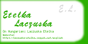 etelka laczuska business card